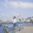 魔物喵女子高生休日,自然清新的美图拍摄